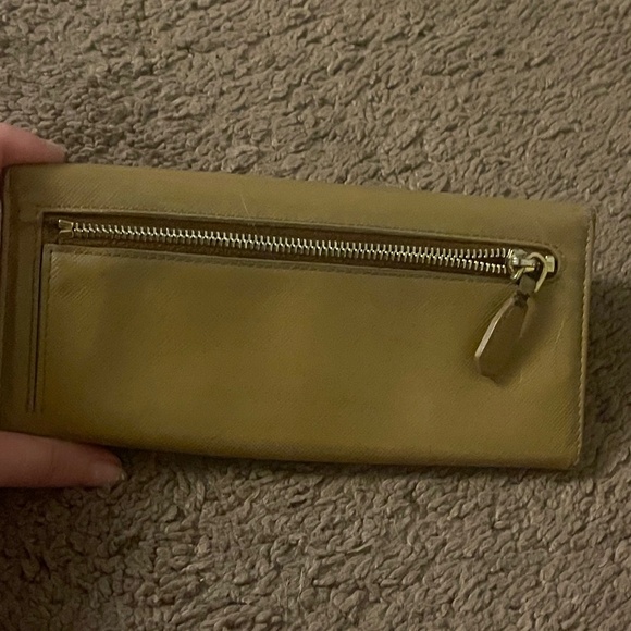 Authentic Prada Saffiano Beige Leather Long Wallet - Picture 8 of 8